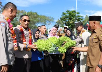 Dirbinmas Polda Aceh Tinjau Pekarangan Pangan Bergizi Di Aceh Tengah