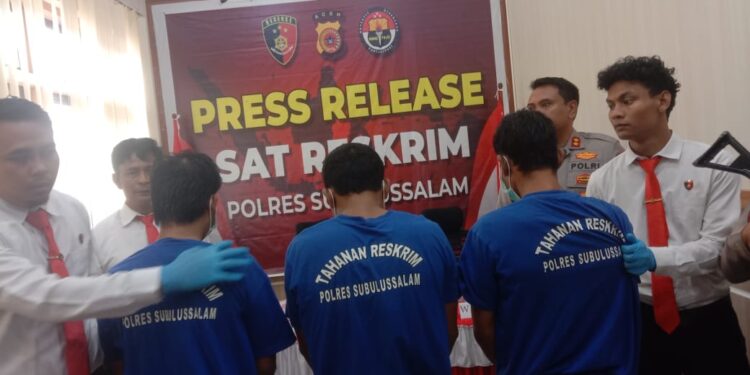 Polres Subulussalam : Kasus Pembunuhan Di Desa Penglima Sahman Pelaku Bisa Dihukum Pasal berlapis