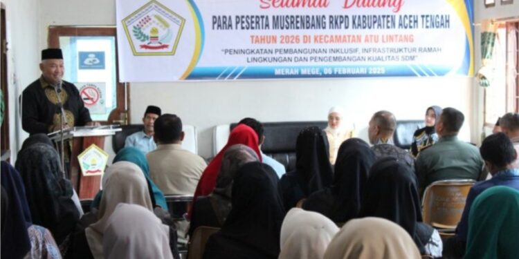Pj. Bupati Aceh Tengah Subhandhy Buka Musrenbang Kecamatan Atu Lintang