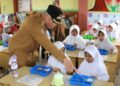 Pj. Bupati Subhandhy Pantau Langsung Percobaan Pemberian MBG Di Sekolah