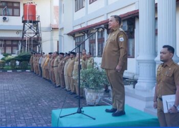 Apel Gabungan Perdana Bupati Aceh Tenggara Salim Fahkry