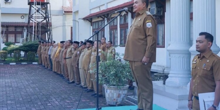 Apel Gabungan Perdana Bupati Aceh Tenggara Salim Fahkry