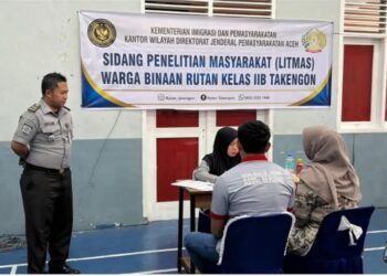 18 WBP Takengon Laksanakan Sidang Litmas Bersama Bapas Banda Aceh 