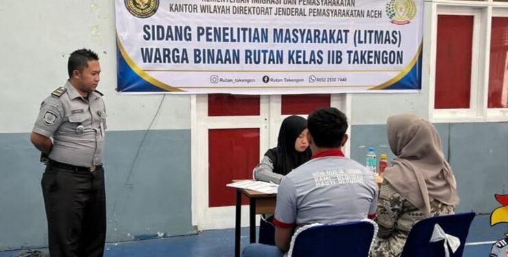 18 WBP Takengon Laksanakan Sidang Litmas Bersama Bapas Banda Aceh