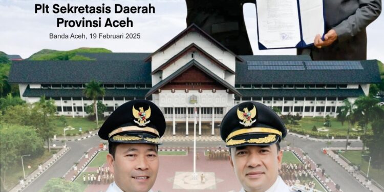 Alhudri Resmi Ditunjuk Sebagai Plt Sekda Aceh, Bupati Haili Yoga dan Muchsin Hasan Ucapkan Selamat