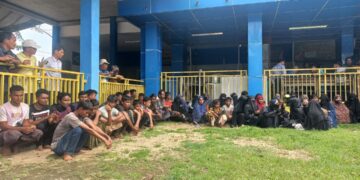 Hendak Kabur Keluar Aceh, Puluhan Rohingya Ditangkap di Terminal Langsa