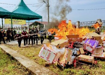 Asta Cita Presiden, Bea Cukai Langsa Musnahkan Barang Ilegal