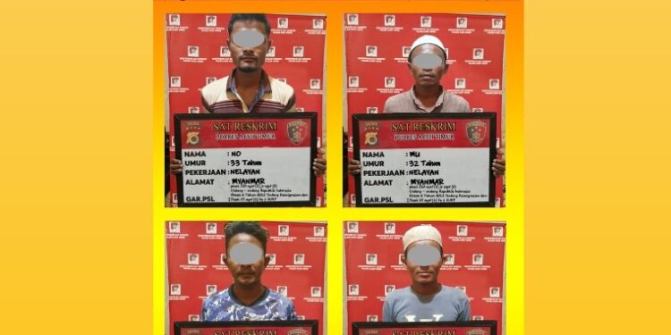 4 Warga Myanmar Ditetapkan Tersangka TPPM