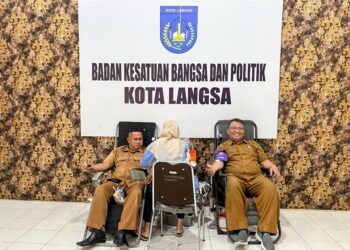 Kesbangpol Kota Langsa Gelar Donor Darah Rutin