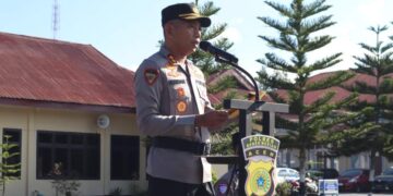 Upacara Kenaikan Pangkat Pengabdian Personel Polres Bener Meriah