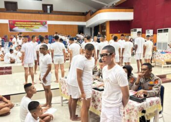 145 Peserta Ikuti Rikkes Tahap I Penerimaan Bintara Polri