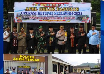 Rutan Takengon Mengikuti Apel Gelar Pasukan Operasi Ketupat Seulawah 2025