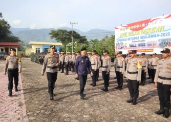 Bupati Suhaidi Hadiri Apel Operasi Ketupat  Seulawah 2025 Di Polres Gayo Lues