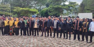 Bupati Haili Yoga Pimpin Apel Pagi Gabungan Di Dinas Pendidikan Dan Kebudayaan Aceh Tengah