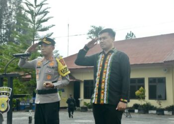 Asisten 1 Khairmansyah Ikuti Apel Gelar Pasukan Operasi Ketupat 2025 Di Mapolres Bener Meriah
