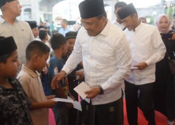 Bupati Bireuen Santuni Puluhan Anak Yatim Saat Bukber Di Pendopo