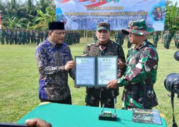 Bupati Mukhlis Terima Penyerahan Hasil TMMD Ke-123 Kodim Bireuen 