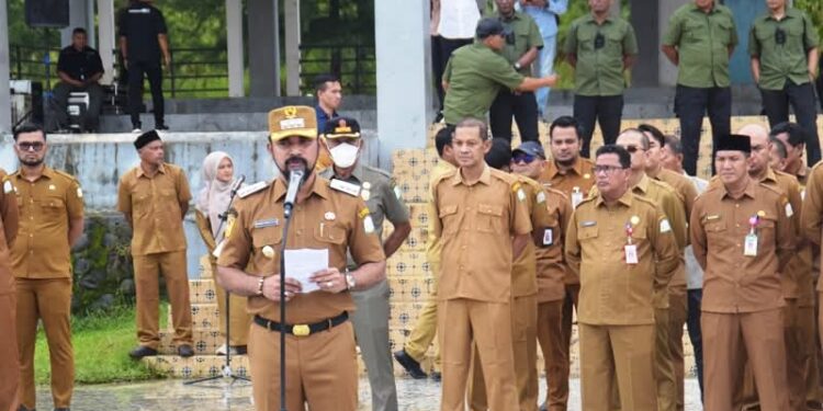 Pidato Perdana Bupati Al-Farlaky : Fokus Kedisiplinan ASN Dan Pencairan THR