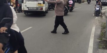 Ciptakan Ramadhan Aman, Polisi Di Aceh Tengah Lakukan Pengaturan Di Simpang Dan Titik Takjil