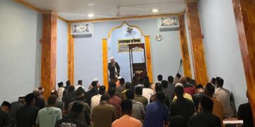Rutan Takengon Melaksanakan Shalat Isya, Tarawih Dan Witir Berjamaah Di Mesjid At-Taubah