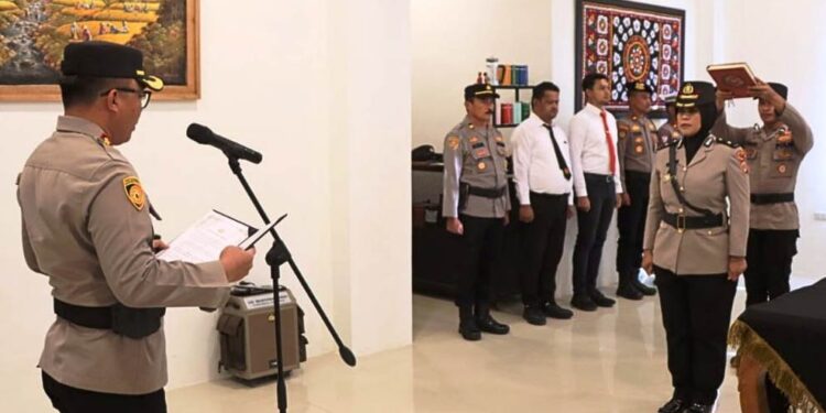 Kompol Dewi Maulidar Dilantik Sebagai Kabag Ren Polres Aceh Timur