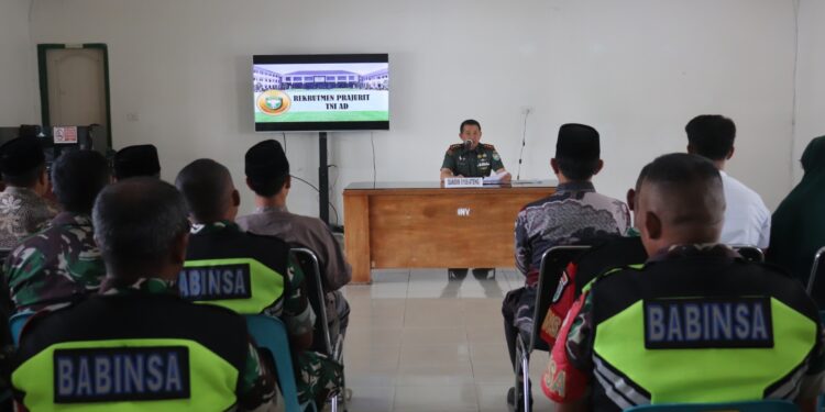 Dandim 0106/Ateng Raden Herman Sasmita Sosialisasikan Rekrutmen Prajurit TNI AD
