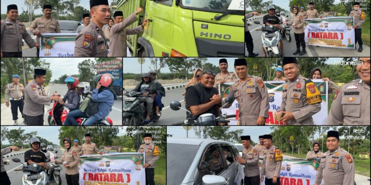 Peduli di Bulan Ramadhan, Polsek Tambang Kembali Berbagi Takjil Gratis