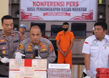 Polres Langsa Sikat Pelaku Narkotika Jaringan Internasional, BB 12,5 Kg Sabu dan Uang Tunai Serta Emas Senilai 743 Juta
