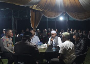 Di Aceh Jaya, Ulama Bersama Polisi Dan Anak Yatim Buka Puasa Bersama