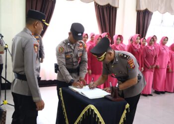 Kapolres Bener Meriah Pimpin Sertijab Wakapolres Dan Kasat Reskrim