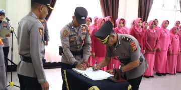 Kapolres Bener Meriah Pimpin Sertijab Wakapolres Dan Kasat Reskrim