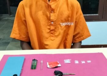 Polsek Kampar Ringkus Pengedar Di Jalan Pekanbaru- Bangkinang, 0,37 Gram Sabu Diamankan