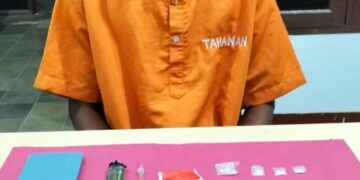 Polsek Kampar Ringkus Pengedar Di Jalan Pekanbaru- Bangkinang, 0,37 Gram Sabu Diamankan