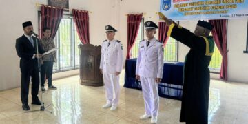 Camat Langsa Barat Ganti Dua Pj Geuchik 