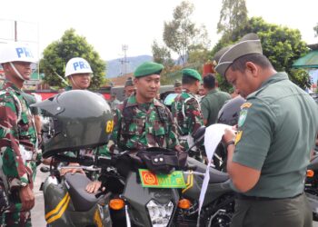 Kodim 0106/Aceh Tengah Gelar Apel Kendaraan