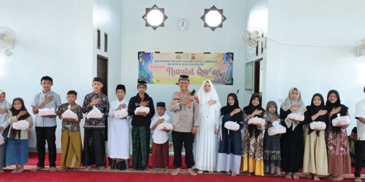 Peringatan Nuzul Qur’an, Polres Aceh Tengah Gelar Buka Puasa Bersama Dan Santuni Anak Yatim