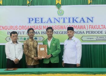 Ketua DEMA Fakultas Syariah IAIN Langsa Periode 2025-2026 Muhammad Nur Ambia Resmi Dilantik