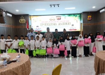 Polda Aceh Gelar Buka Puasa Bersama TNI-Polri Dan Anak Yatim