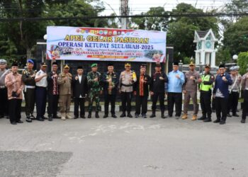 Polres Aceh Tengah Laksanakan Apel Gelar Pasukan Operasi Ketupat Seulawah 2025 Pengamanan Idul Fitri 1446 H