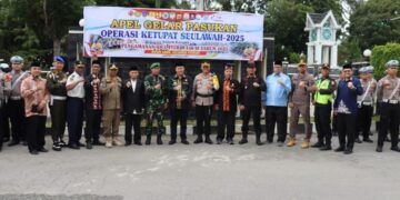 Polres Aceh Tengah Laksanakan Apel Gelar Pasukan Operasi Ketupat Seulawah 2025 Pengamanan Idul Fitri 1446 H