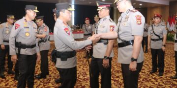 Kapolda Sumsel Irjen Andi Memimpin Sertijab Karo Rena, Dirlantas, Sejumlah Kapolres