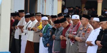 Shalat Idul Fitri 1446 H Bersama Masyarakat Di Burni Bius, Ini Sambutan Kapolres Aceh Tengah