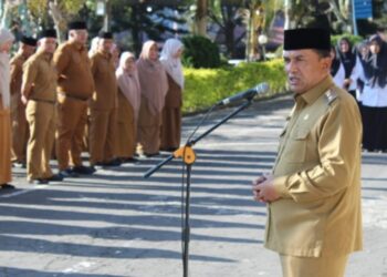 Pimpin Apel Pagi, Wabup Muchsin Hasan Tekankan Kedisiplinan ASN dan Pelayanan Publik