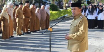 Pimpin Apel Pagi, Wabup Muchsin Hasan Tekankan Kedisiplinan ASN dan Pelayanan Publik