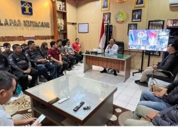 Pimpin Rapat Bersama Lapas Kutacane, Kakanwil Ditjenpas Aceh Pupuk Percaya Diri Pegawai