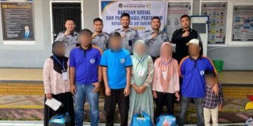 Bakti Sosial Kepada Keluarga WBP Rutan Kelas IIB Takengon Kurang Mampu