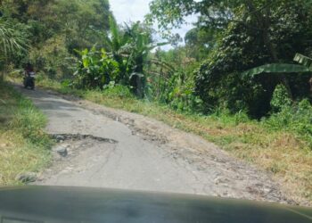 Jalan simpang Lukup Pante Raya Dalam Perbatasan Lukup Sabun Menanti Korban