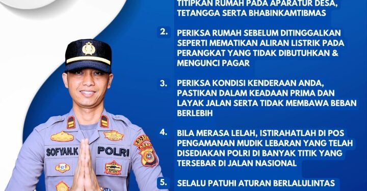 Kapolsek Linge Berikan Tips Mudik Aman, Keluarga Nyaman