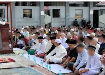Pegawai Dan Warga Binaan Rutan Takengon Melaksanakan Sholat Idul Fitri 1446 H