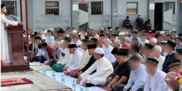 Pegawai Dan Warga Binaan Rutan Takengon Melaksanakan Sholat Idul Fitri 1446 H